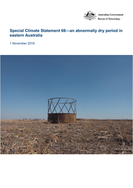 Special Climate Statement 66—An Abnormally Dry Period in Eastern Australia