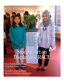 Student Art on Display at GRACE Reception Held at Greater Reston Arts Center for High School Students’ Art Show