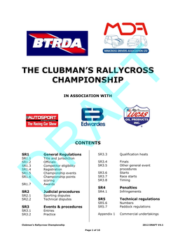 The Clubman's Rallycross Championship