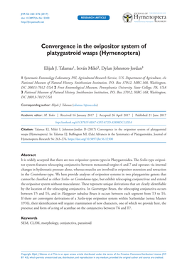 Hymenoptera) 263 Doi: 10.3897/Jhr.56.12300 RESEARCH ARTICLE