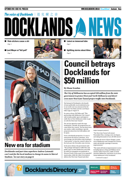 Council Betrays Docklands for $50 Million by Shane Scanlan