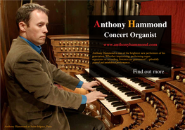 LECTURE RECITALS: Anthony Hammond and 'Pierre Cochereau