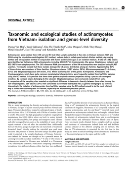 Isolation and Genus-Level Diversity