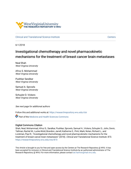 Investigational Chemotherapy and Novel Pharmacokinetic Mechanisms for the Treatment of Breast Cancer Brain Metastases