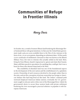 Communities of Refuge in Frontier Illinois