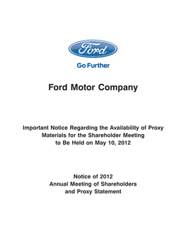 Ford Motor Company