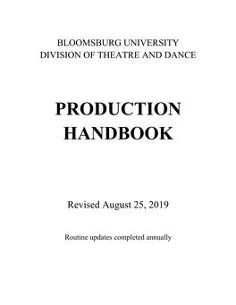 Production Handbook