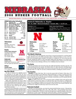 2008 Husker Football