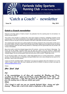 'Catch a Coach'