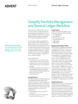 Simplify Portfolio Management and General Ledger Workflow