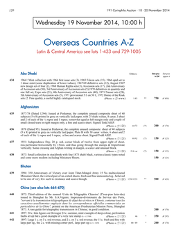 Overseas Countries A-Z Latin & Central America See Lots 1-433 and 729-1005