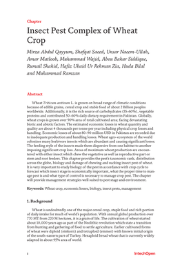 Insect Pest Complex of Wheat Crop