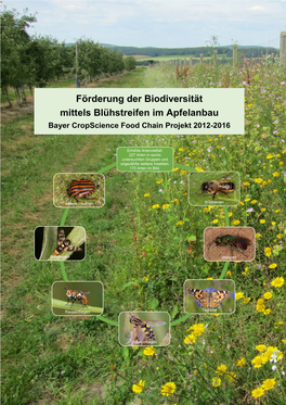 Förderung Der Biodiversität Mittels Blühstreifen Im Apfelanbau Bayer Cropscience Food Chain Projekt 2012-2016