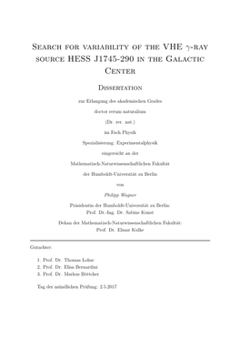 Search for Variability of the VHE Γ-Ray Source HESS J1745-290 in the Galactic Center