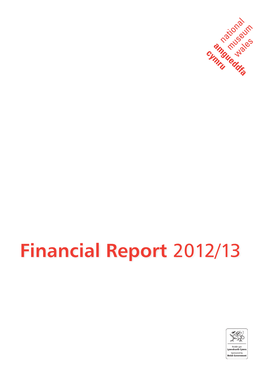 Financial Report 2012/13 National Museum Cardiff Cathays Park, Cardiff CF10 3NP + 44 (0) 29 2039 7951