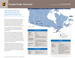 Canada Guide: Overview Or Call UPS International Customer Service at 1-800-782-7892