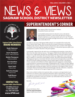 Superintendent's Corner