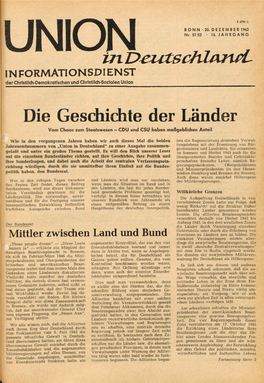 UID Jg. 16 1962 Nr. 51/52, Union in Deutschland