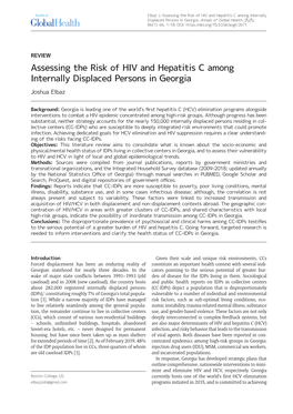 Assessing the Risk of HIV and Hepatitis C Among Internally Displaced Persons in Georgia