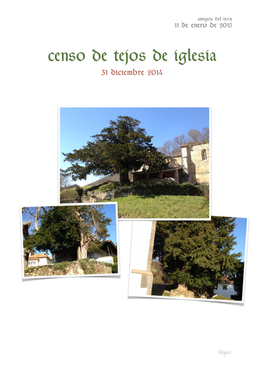 Censo De Tejos De Iglesia 31 Diciembre 2014