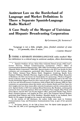 Antitrust Law on the Borderland of Language and Market Definition