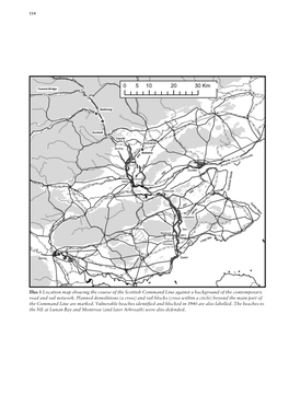 The Scottish Command Line Against a Background of the Contemporary Road and Rail Network