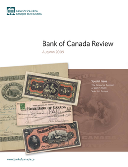 Bank of Canada Review of Canada Bank 2009 Autumn