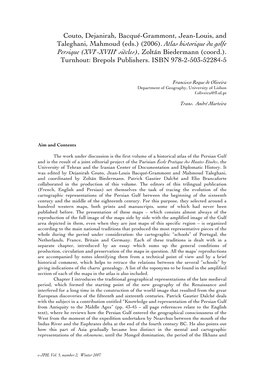 Couto, Dejanirah, Bacqué-Grammont, Jean-Louis, and Taleghani, Mahmoud (Eds.) (2006)