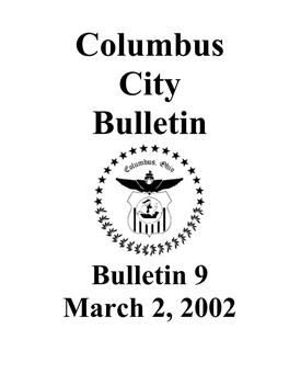 Bulletin 9 March 2, 2002