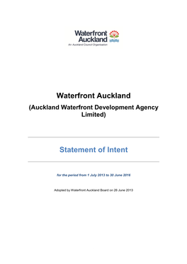 Waterfront Auckland (Auckland Waterfront Development Agency Limited)