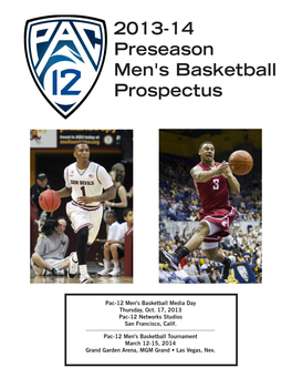 2013-14 Preseason Men's Basketball Prospectus