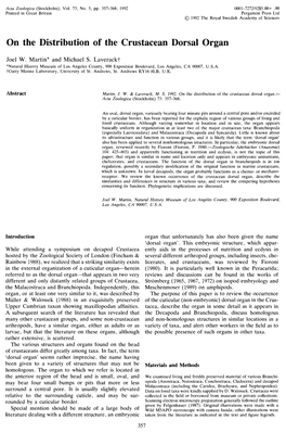 Checklist of the Anostraca