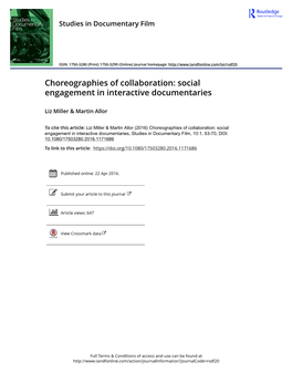 Social Engagement in Interactive Documentaries