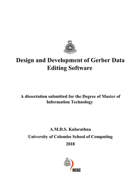 Design and Development of Gerber Data Editing Software