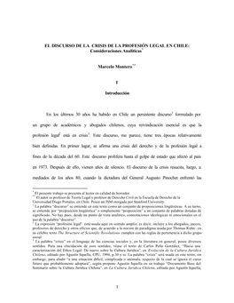 Monteros-El Discurso De La Crisis De La Profesión Legal