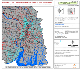 Cumulative Heavy Rain Inundated Areas in Part of West