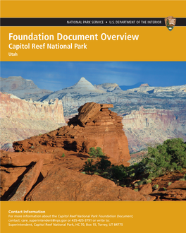 Capitol Reef National Park Foundation Document Overview