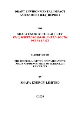 Shafa Energy Limited