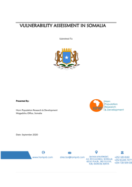 Vulnerability Assessment in Somalia