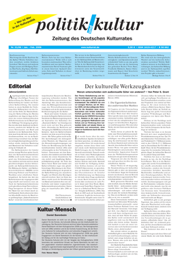 Kultur-Mensch Editorial Der Kulturelle Werkzeugkasten