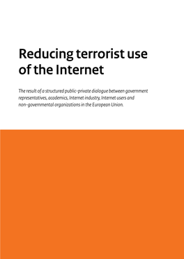 Reducing Terrorist Use of the Internet