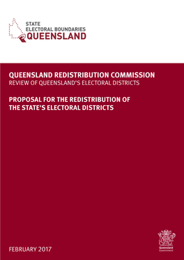 Queensland Redistribution Commission Review of Queensland’S Electoral Districts