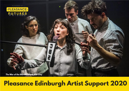 Pleasance Edinburgh Artist Support 2020