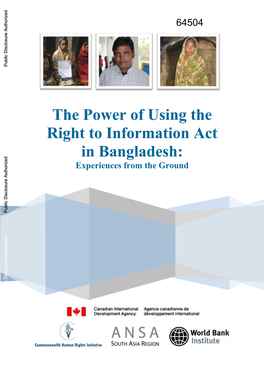 The Power of Using the Right to Information Act in Bangladesh