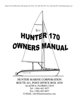 Hunter 170 Manual.Pdf