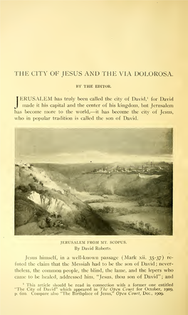 The City of Jesus and the Via Dolorosa