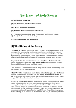 The Barony of Erris (Lorras)