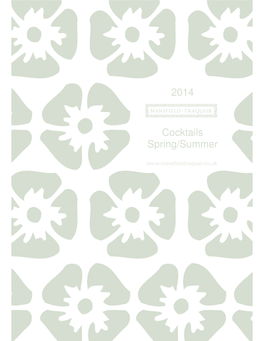 2014 Cocktails Spring/Summer