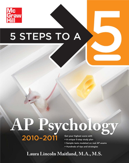 1 What You Need to Know About the AP Psychology Exam, 3 2 How to Plan Your Time, 9