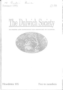 Dulwich Society Newsletter